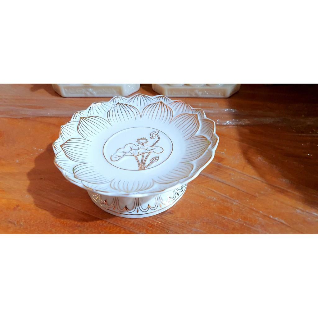 Đĩa sứ Bạch Ngọc cao cấp 17cm