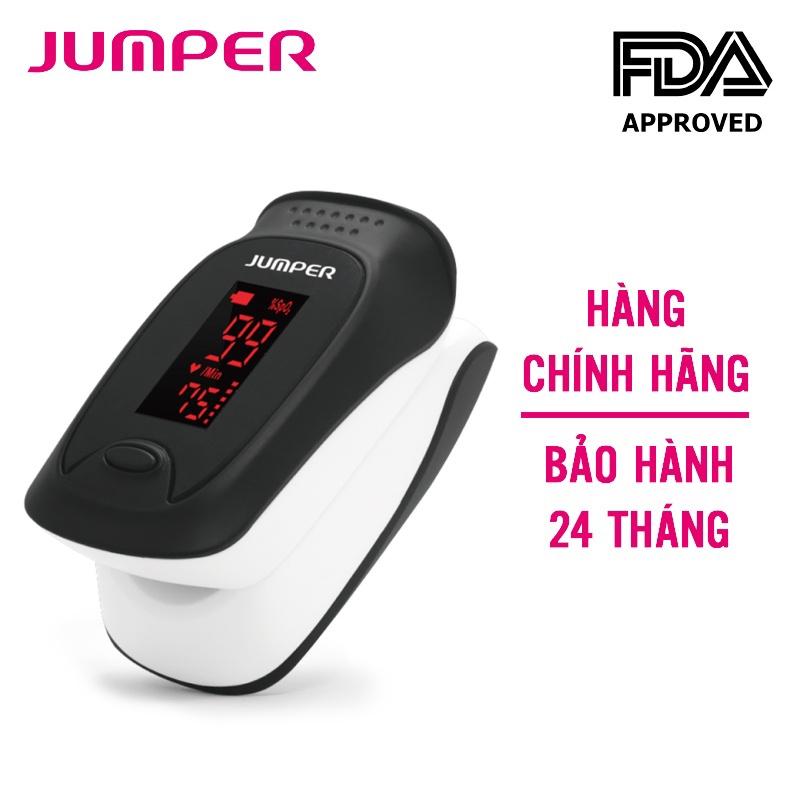 Máy đo nồng độ oxy máu SpO2, PR, Jumper JPD-500D màn hình LED (FDA Hoa Kỳ + xuất USA)