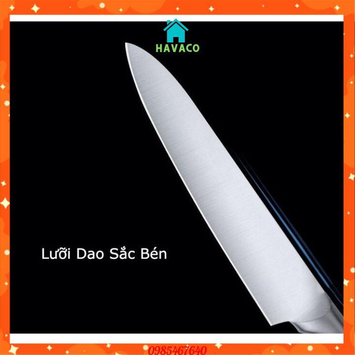 BỘ DAO NHẬT INOX 6 MÓN NHÀ BẾP CAO CẤP KÈM KHAY ĐỰNG