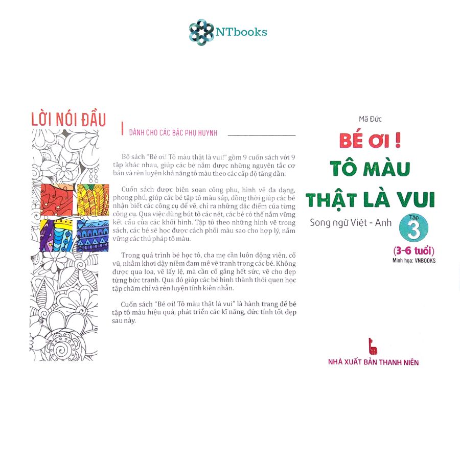 Sách Bé Ơi! Tô Màu Thật Là Vui - Song Ngữ Việt - Anh  - Tập 3