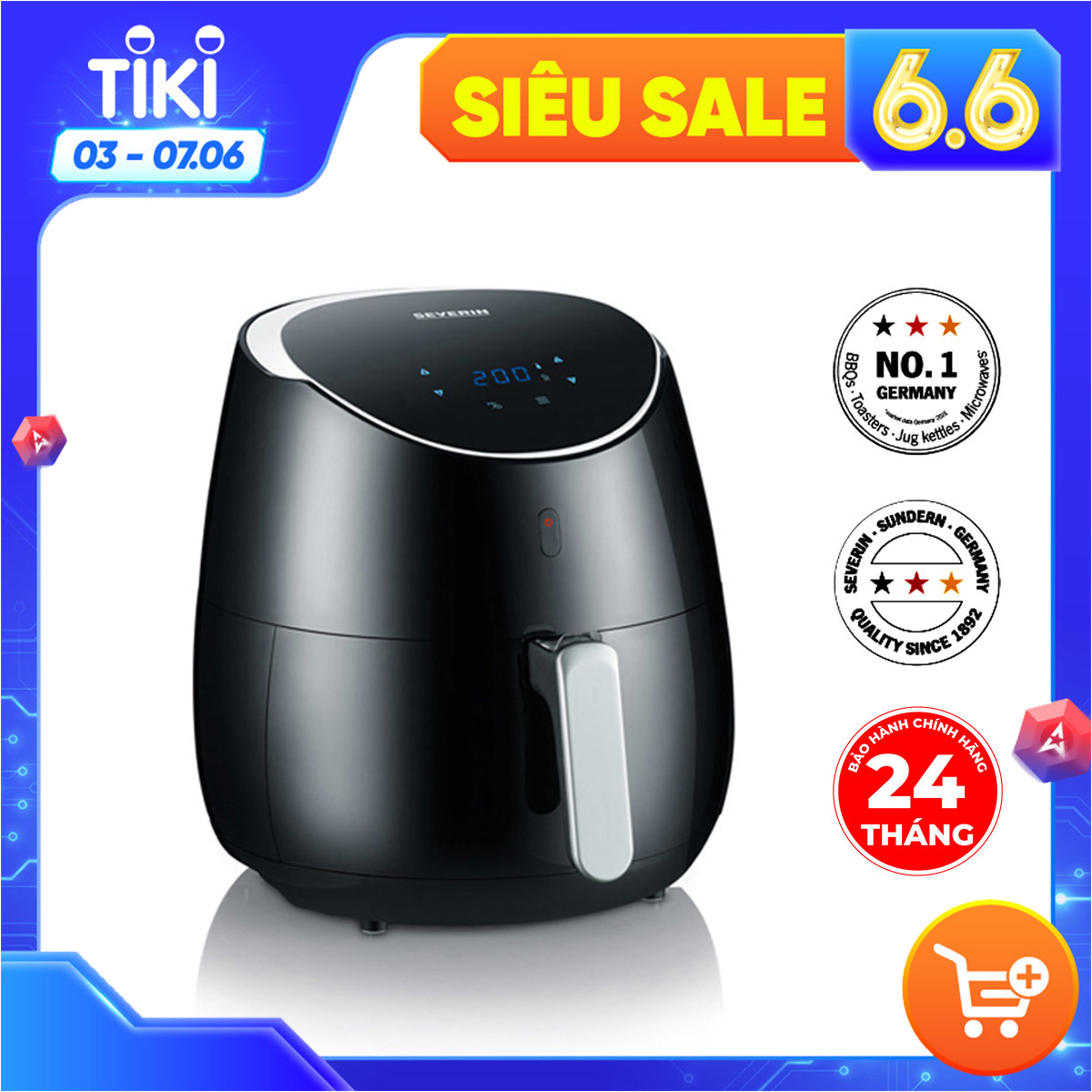 Nồi chiên không dầu Severin FR2445 (5L) - Hàng chính hãng