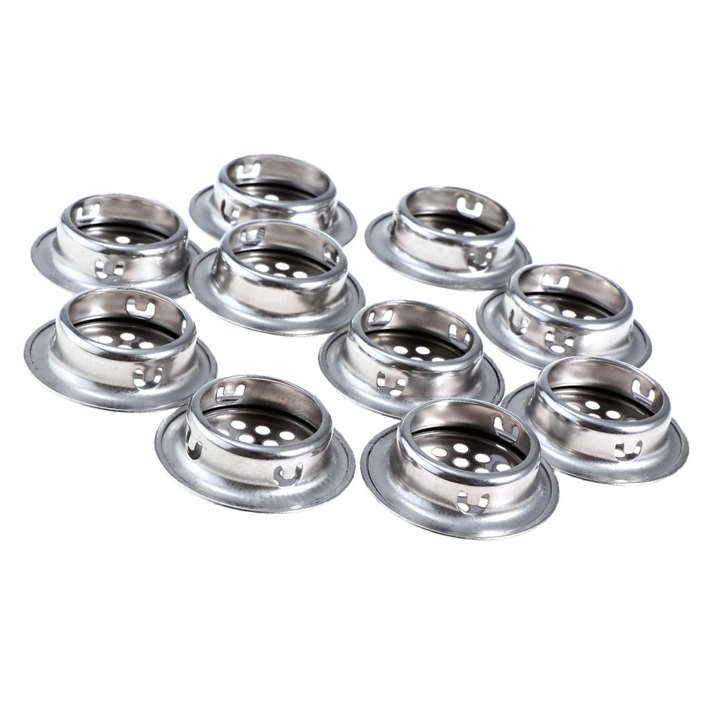 10Pcs Stainless Steel Air Vent Louver Round Cabine Hole Air Vent Cover