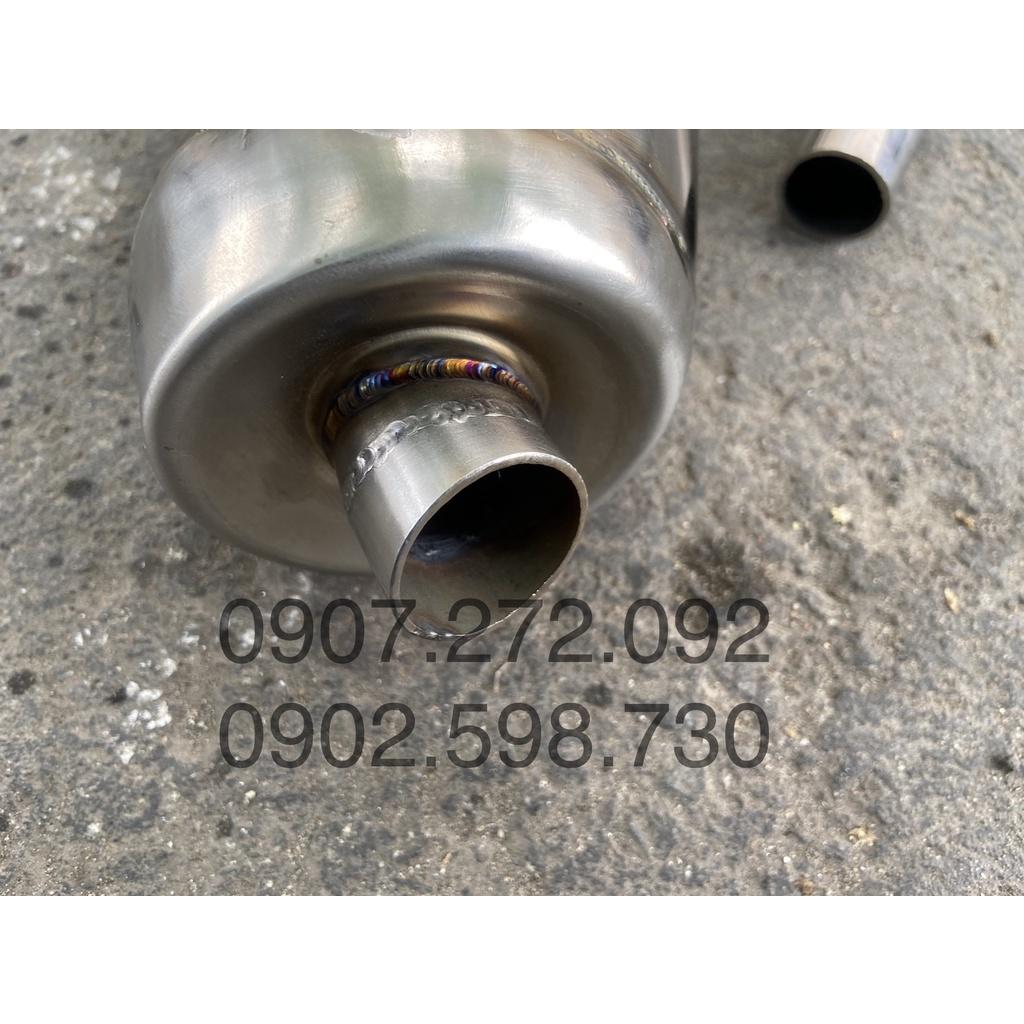 Pô TĂNG FUTURE LED INOX 304 móc ấm kèm CỔ thông dụng mọi xe máy