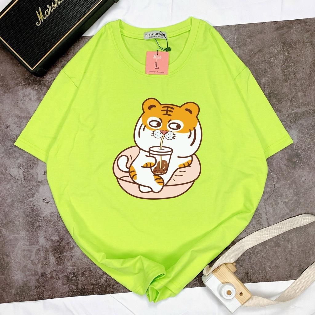 Áo Thun Tay Ngắn Unisex Đủ Size M L XL - CỌP UỐNG TRÀ SỮA