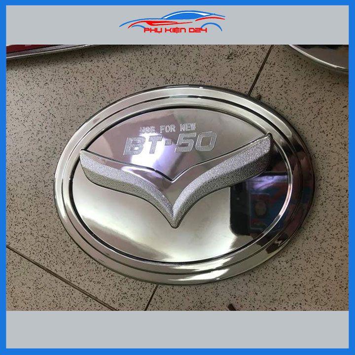 Ốp nắp bình xăng Bt50 2015-2016-2017-2018-2019 mạ crom chống trầy trang trí ô tô
