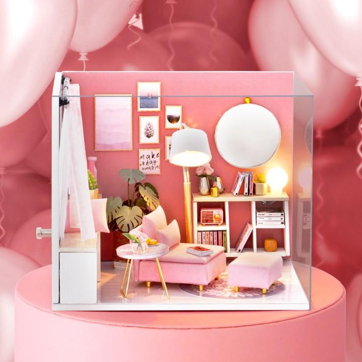 Bộ lắp ghép nhà búp bê - Căn phòng nghỉ ngơi Happy Time