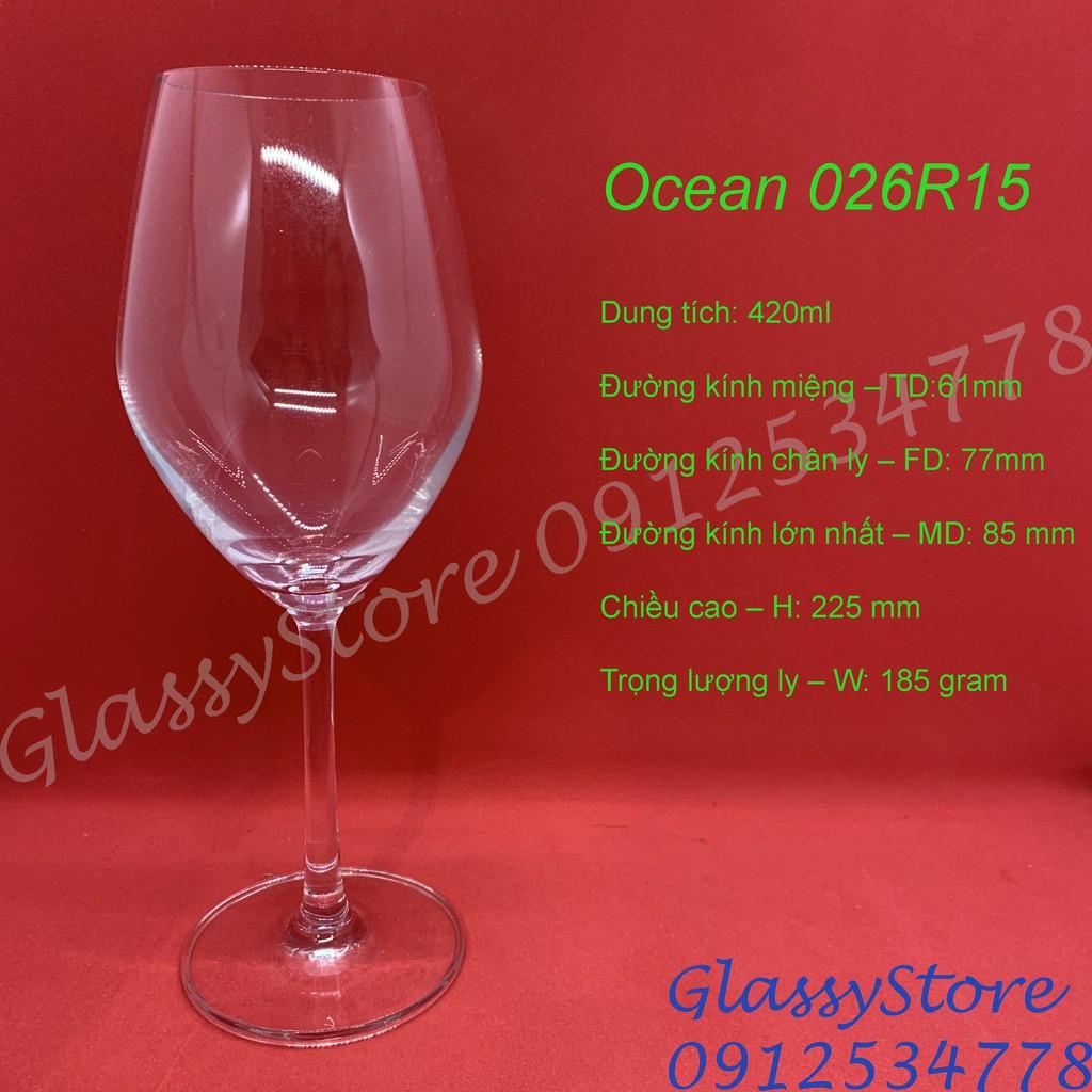 Ly rượu vang thủy tinh Ocean Santé Red Wine - 420ml - 1026R15