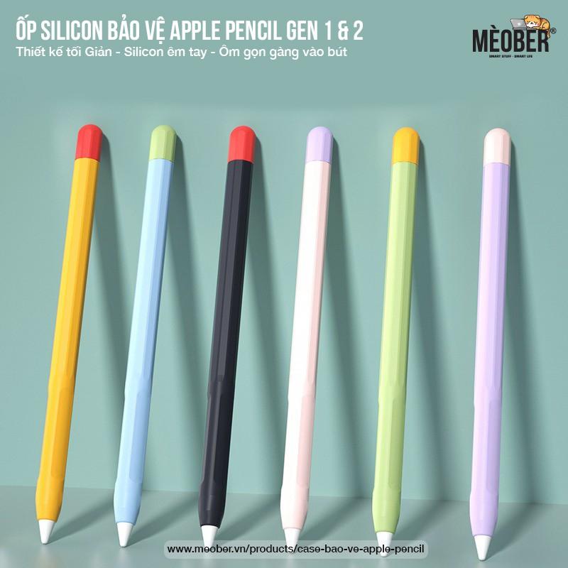 Case bảo vệ dành cho Apple Pencil thế hệ 1 và 2, chất liệu silicon cao cấp, ốp cover Apple Pencil Pastel