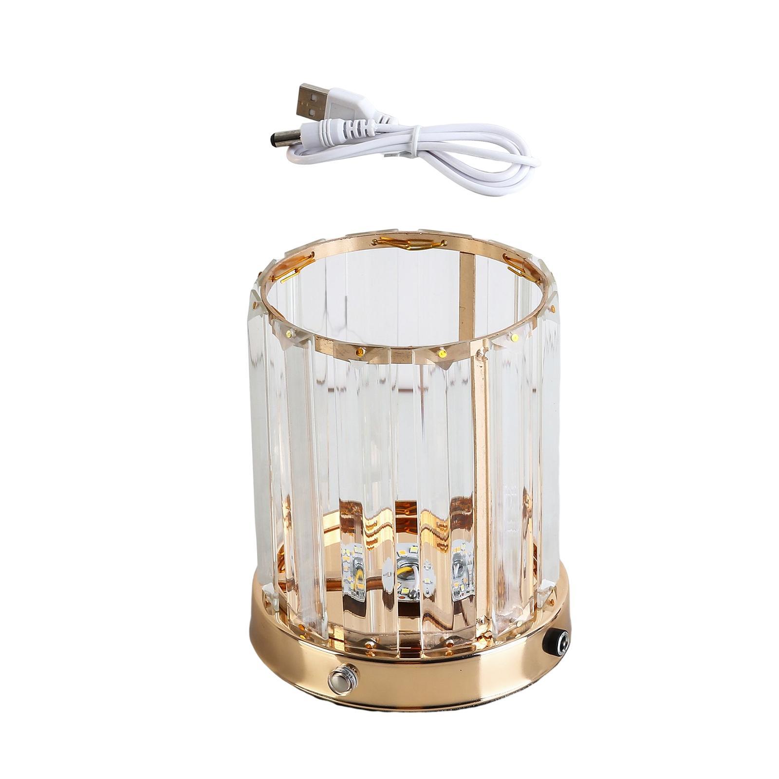 Bedside Table Lamp LED Night Light USB Rechargeable Dimming for Living Room