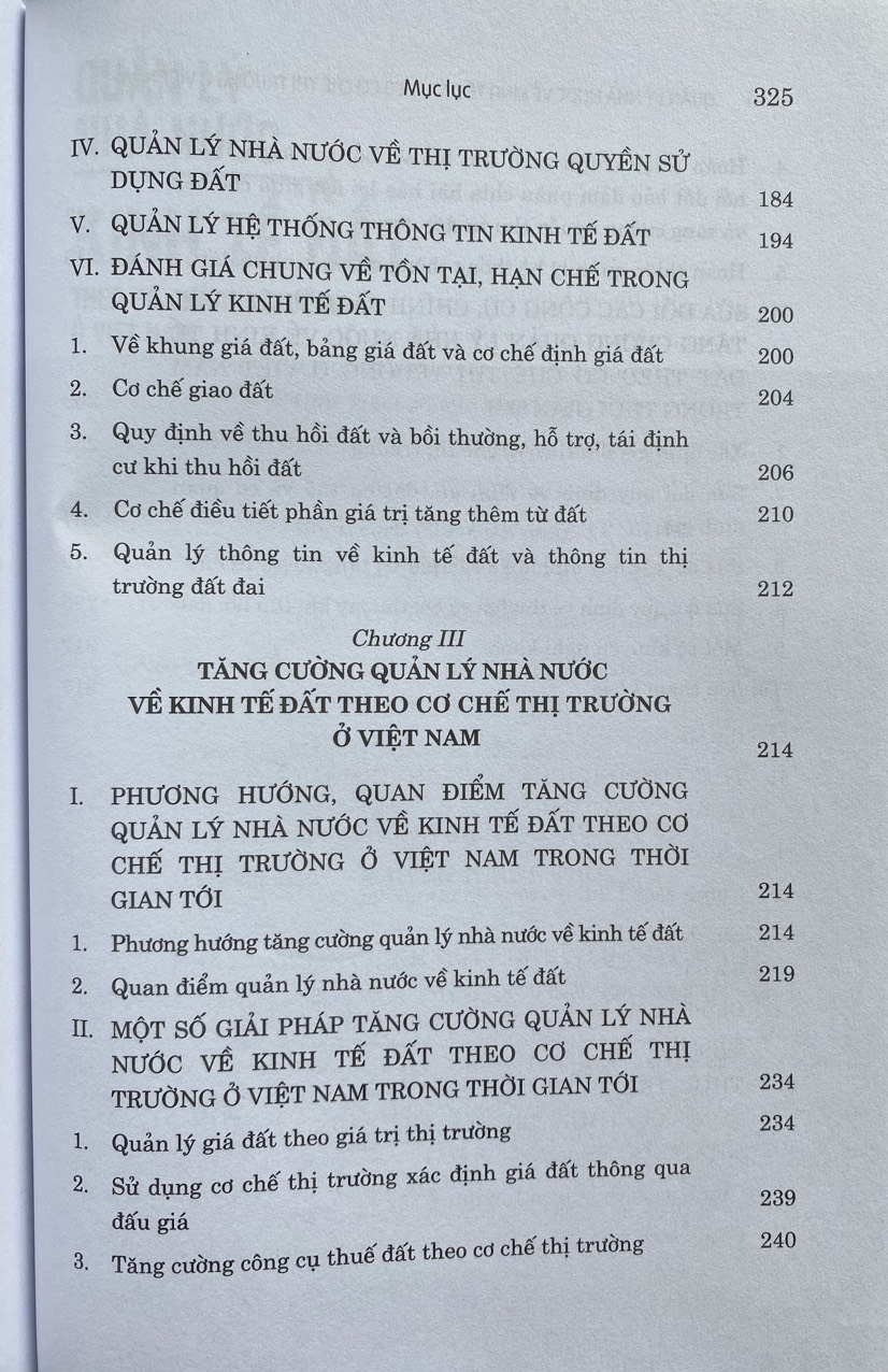 Sách - Quản Lý Nhà Nước Về Kinh Tế Đất Theo Cơ Chế Thị Trường Ở Việt Nam