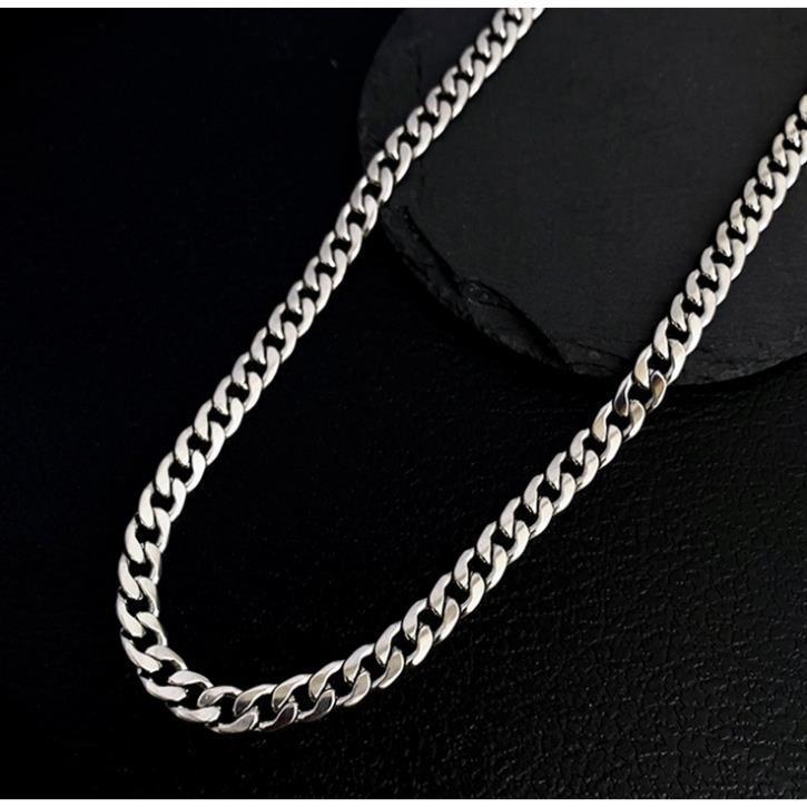 Vòng Cổ Nam Nữ Dây Chuyền Cuban Basic Chuỗi Trơn Bản Lớn 5 7 9mm HipHop Thời Trang trangsucpt