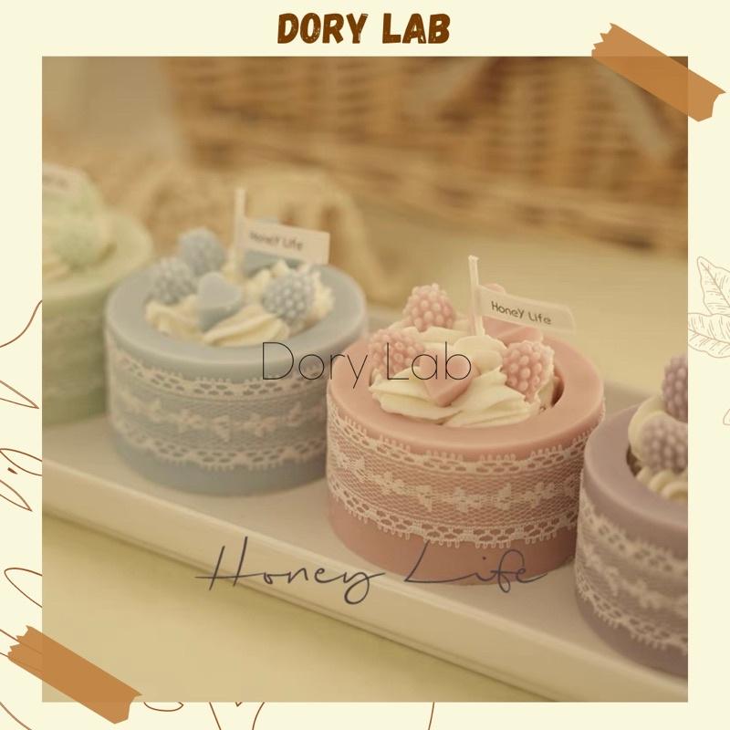 Nến Thơm Bánh Kem Handmade Không Khói, Quà Tặng Sinh Nhật - Dory Lab