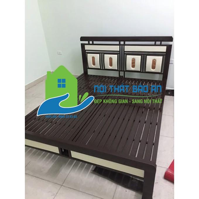 Giường sắt kiểu hộp nhiều kích thước mẫu 02