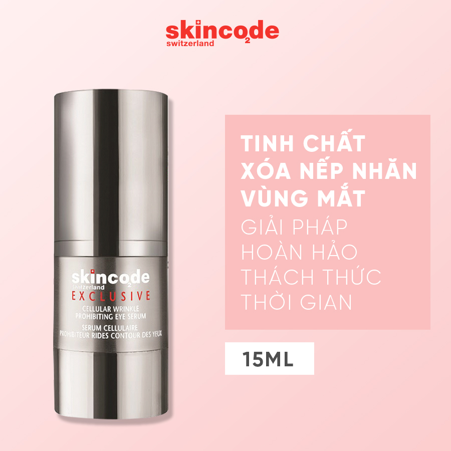 Serum giảm nếp nhăn vùng mắt Skincode Cellular Wrinkle Prohibiting Eye Serum 15ml - MS 5014