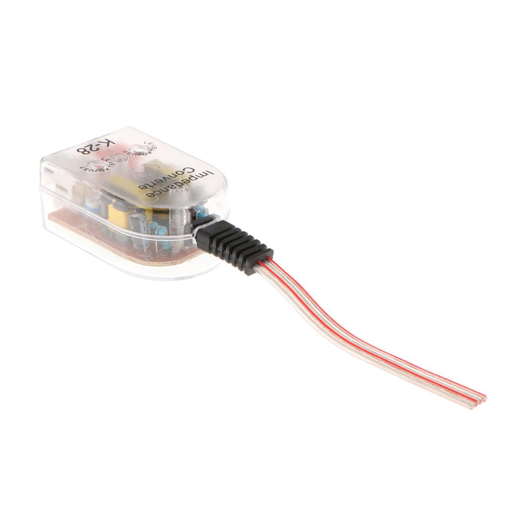 Car Vehicle RCA Subwoofer Audio Cable Wiring Adapter High to Low for CD/VCD/DVD
