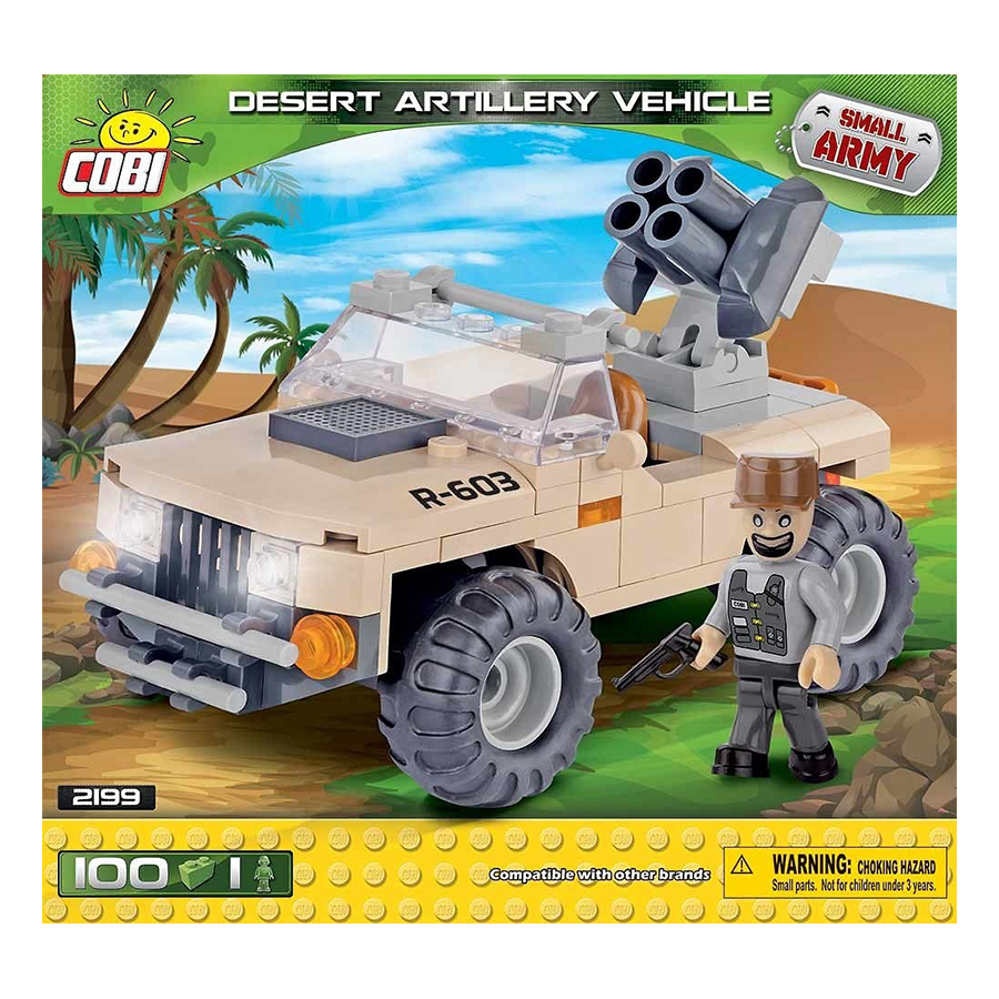 Bộ xếp hình xe pháo binh sa mạc Cobi 2199