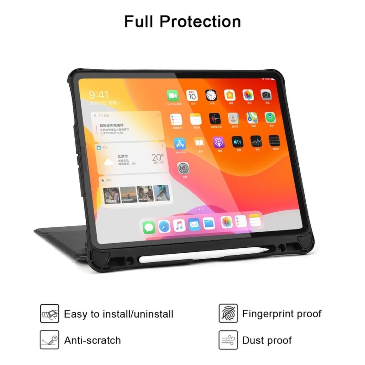 Bao da bàn phím Touchpad có thể tháo rời Choetech BH-015 dành cho Ipad Pro 12.9inch (Hàng chính hãng)