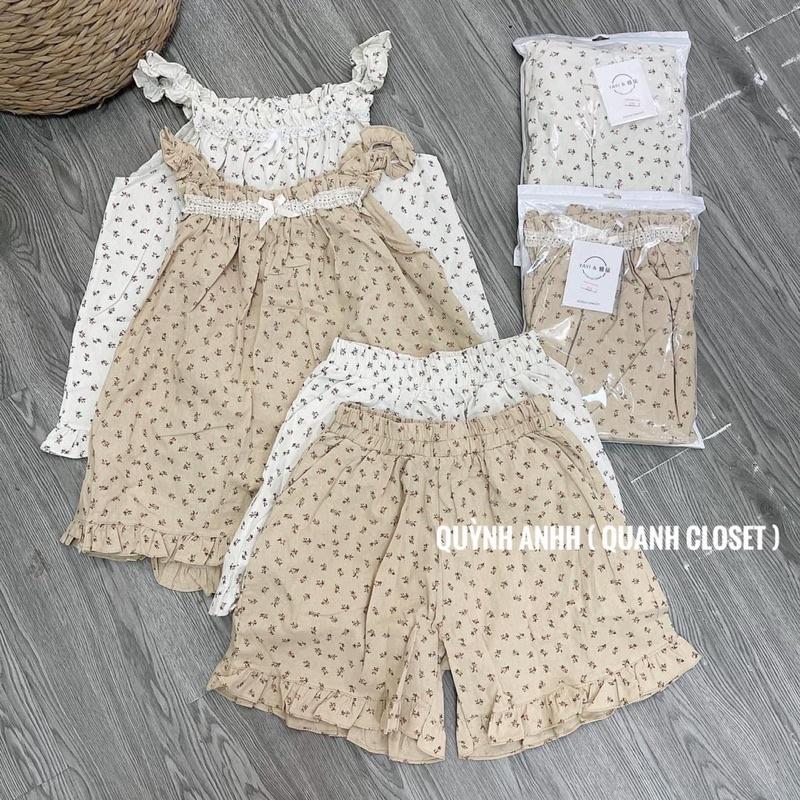 Bộ đũi hai dây hoa nhí 2 màu