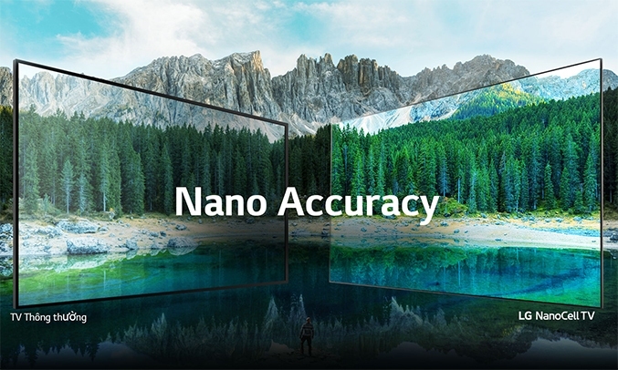 Smart Tivi NanoCell LG 4K 55 inch 55NANO76SQA màu sắc chuẩn xác