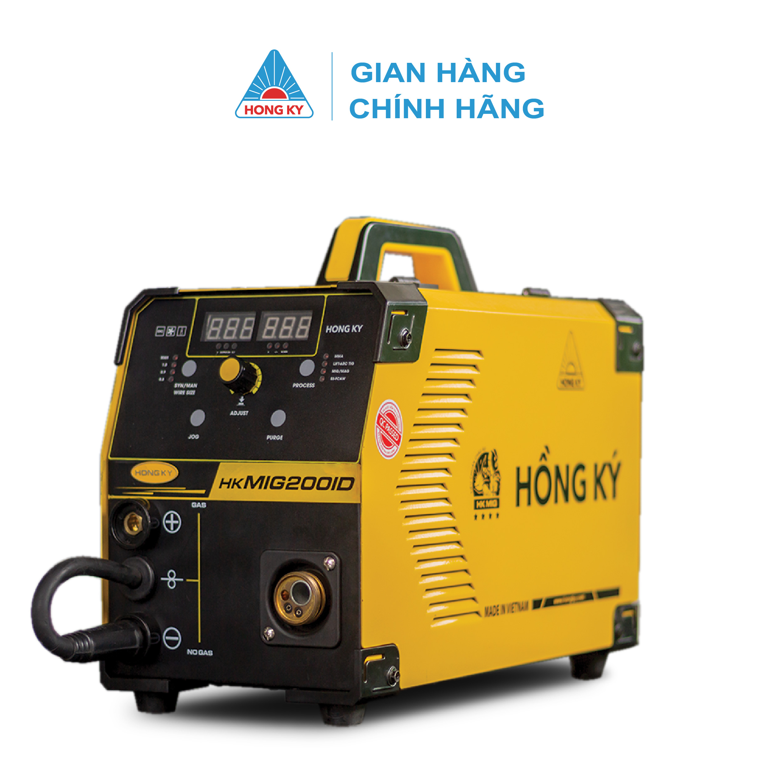 Máy hàn MIG không dùng khí Hồng Ký 200 Ampe 220V HKMIG200D