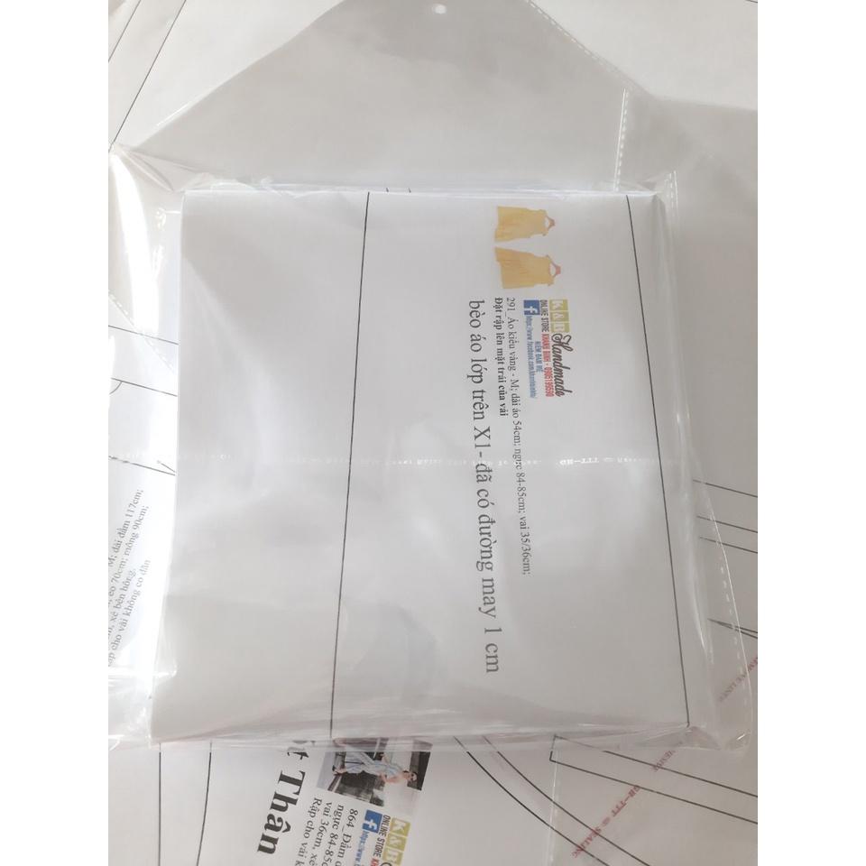 Rập giấy A0 mã 1582 - rập áo cánh tiên (BẢN VẼ)