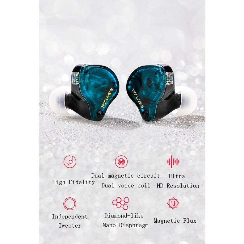 Tai Nghe Thể Thao Bass Hifi TFZ LIVE 3 Trong Tai Có Dây Cáp Có Thể Tháo Rời