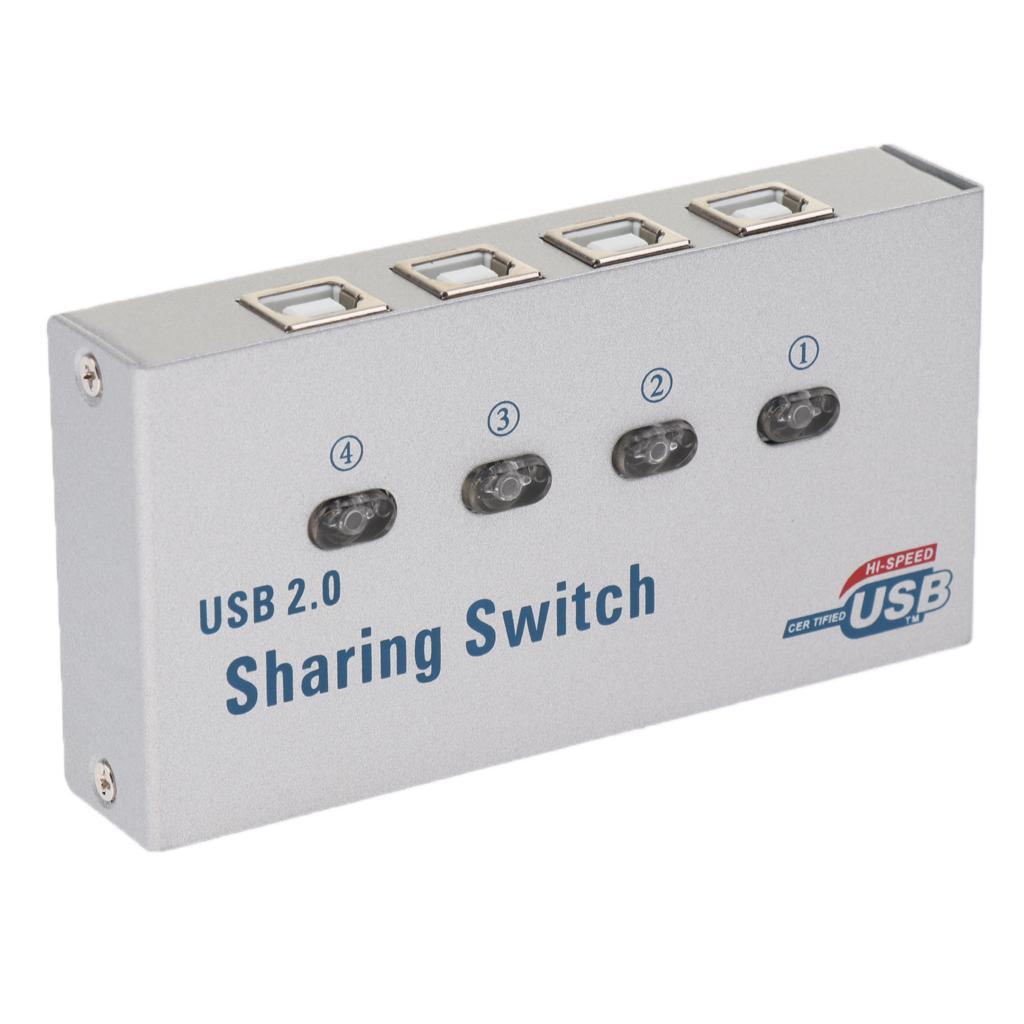 USB  Switch KVM 4 Ports HUB For PC