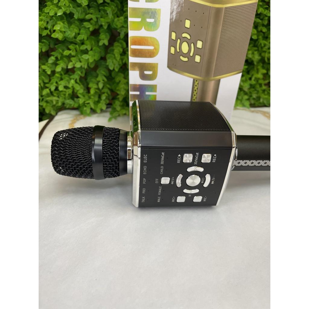 Micro Bluetooth Hát Karaoke Cao Cấp Không Dây YS-97 Đa Năng, Nghe Nhạc Cực Hay, Âm Bass Chuẩn, Mic Bắt Giọng Rất Tốt.