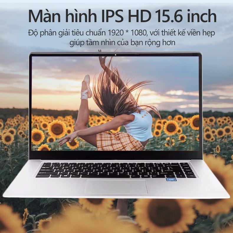 Máy tính Laptop máy tính xách tay chip Intel J3455 /J4105RAM8G+ROM128G màn 15.6 inch mỏng nhẹ Win10chạymượt 