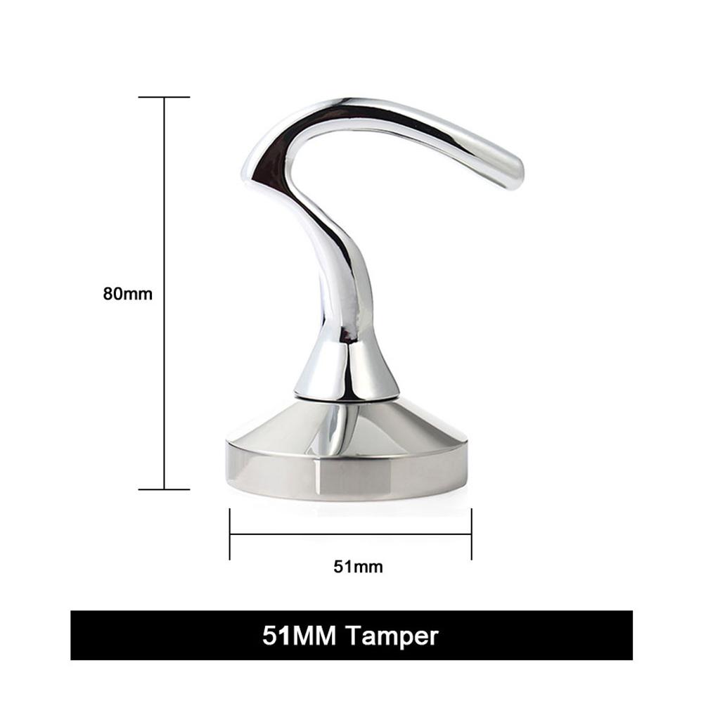 Stainless Steel Coffee Tamper Flat Base Barista Espresso Tool Tamper