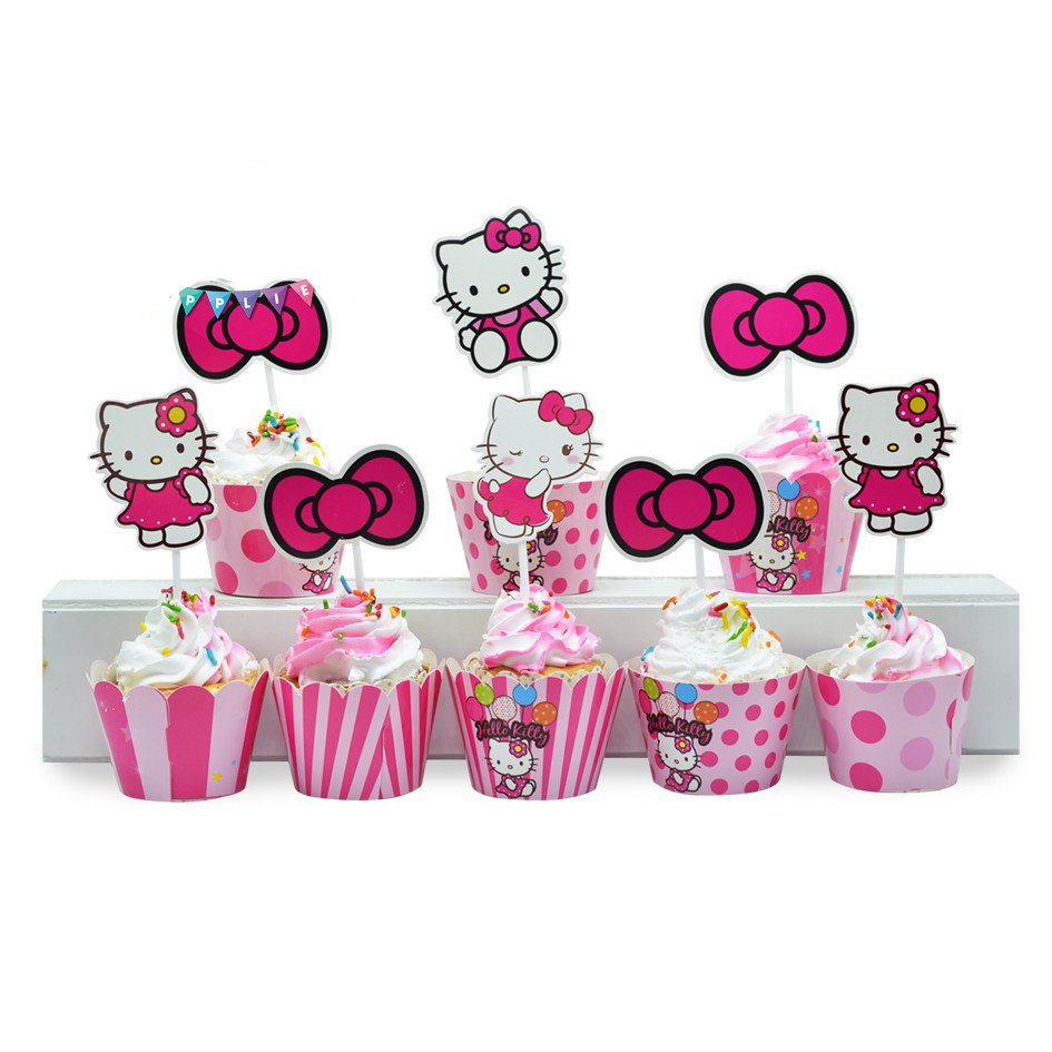 Set Mega trang trí sinh nhật chủ đề Mèo Kitty