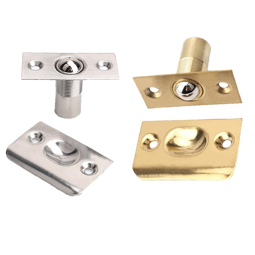 Stainless Steel Roller Ball Catch Lock Door Cupboard Spring Latch Brass