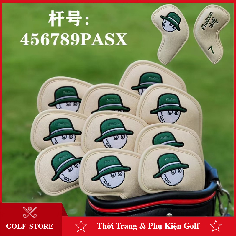 Cover gậy golf bọc đầu gậy 1 3 5 recuse da PU cao cấp BD018