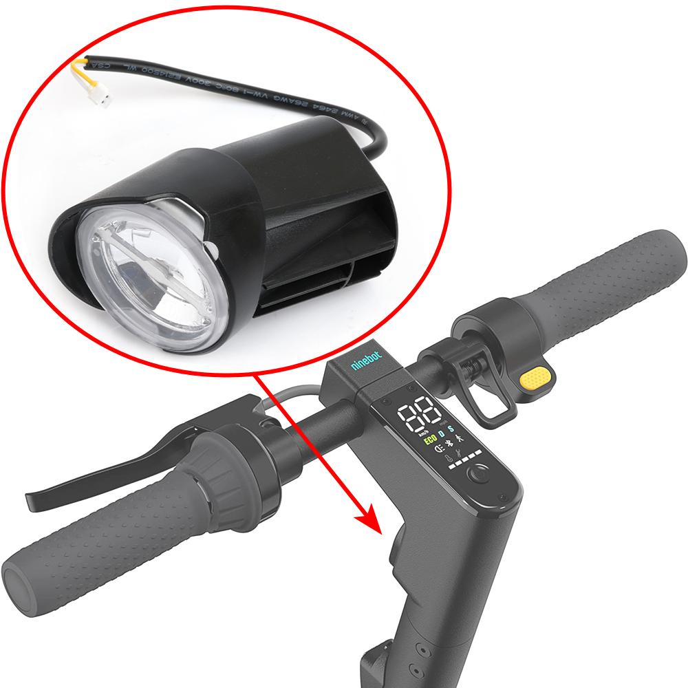 Đèn pha G30D ban đầu cho NineBot G30D SCOOTER SCOOTER Kickscooter Đèn phía trước LED LED Thay thế Phụ kiện: Đèn pha G30D