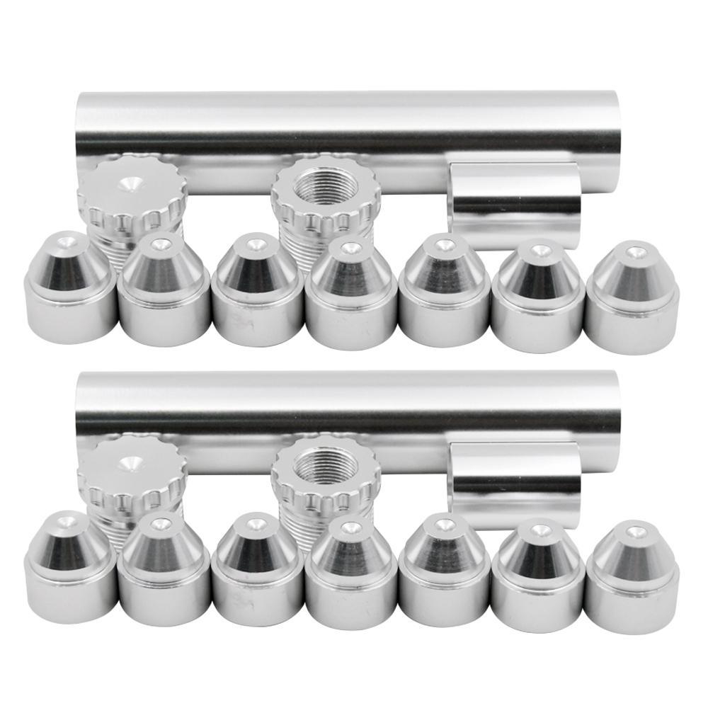 2 Sets Aluminum Alloy Car Fuel Filter 5/8-24 Thread for 4003 WIX 24003