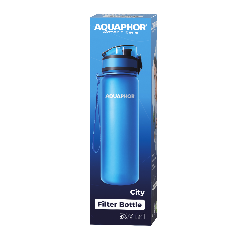 Bình Lọc Cầm Tay Bottle City Aquaphor Màu Xanh Dương