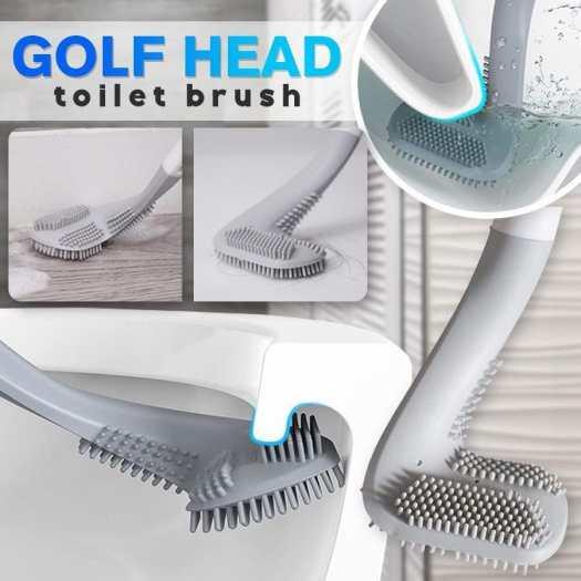 [Hàng Siêu Đẹp] Chổi Cọ Toilet SiliCon Thông Minh Đầu Cong Dạng Chữ L, Kiểu Dáng Gậy Golf Cọ Sạch Sẽ Mọi Ngóc Ngách