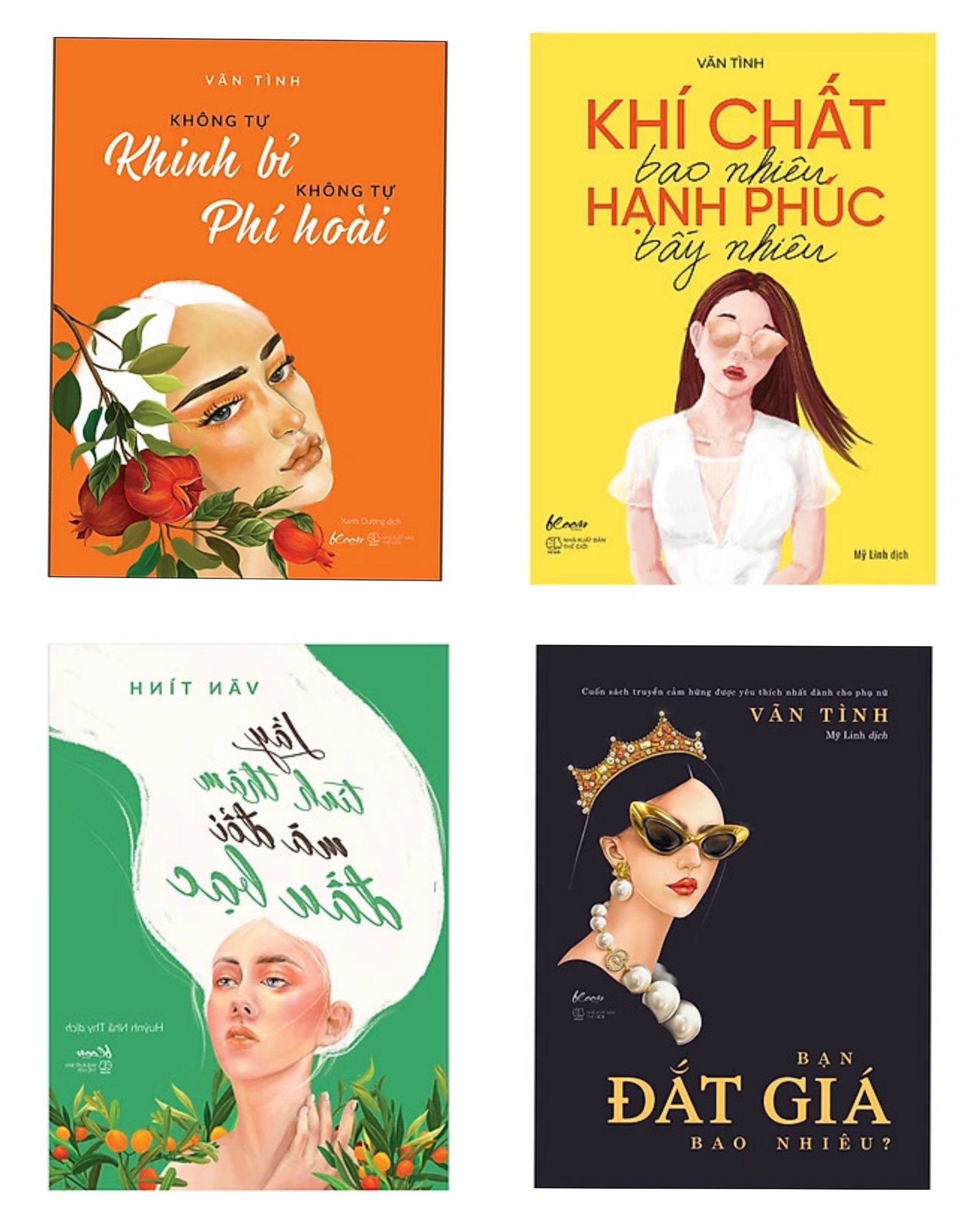 Combo Tuyệt Phẩm Của Tác Giả Văn Tình : Lấy Tình Thâm Mà Đổi Đầu Bạc + Khí Chất Bao Nhiêu, Hạnh Phúc Bấy Nhiêu + Bạn Đắt Giá Bao Nhiêu? + Không Tự Khinh Bỉ Không Tự Phí Hoài / BooksetMK