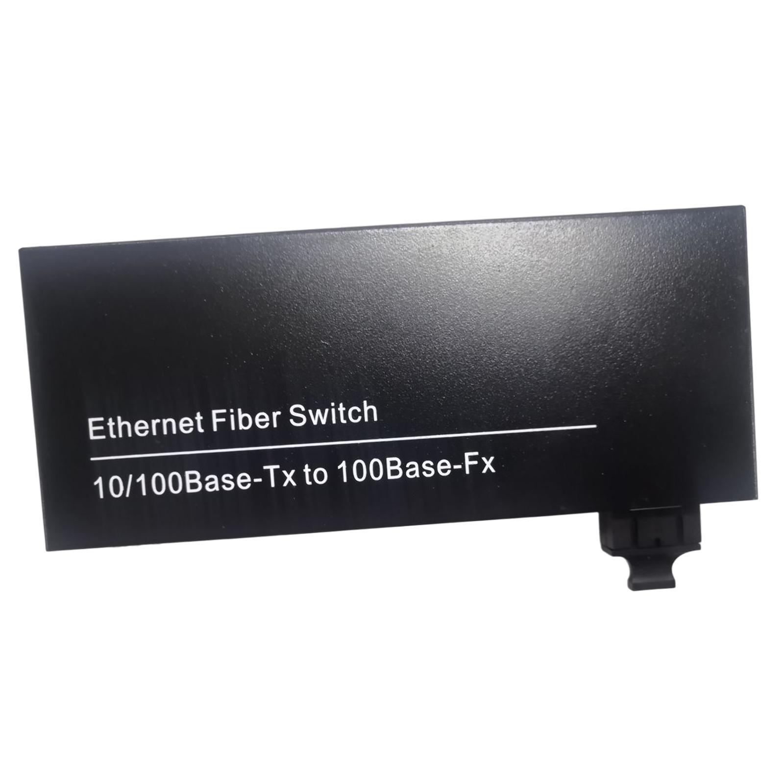 10/100Mbps Fiber Optic Ethernet Media Converter Adapter Gigabit Single Mode