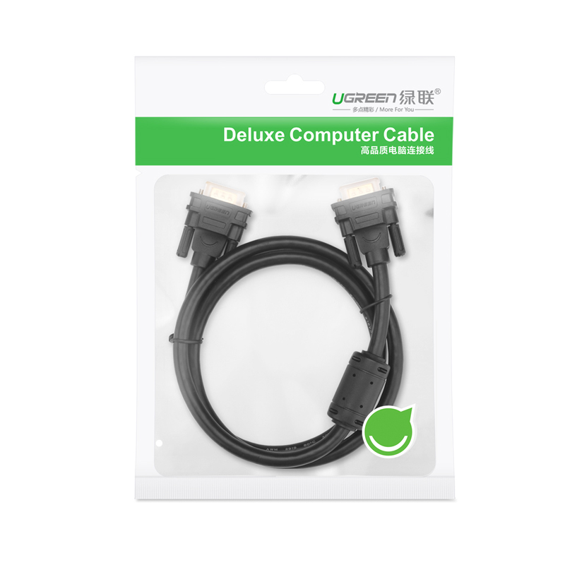 Dây Vga 2 Đầu Đực Ugreen Dài 3M - Dây Cáp Máy Chiếu Vga To Vga - Hàng Chính Hãng