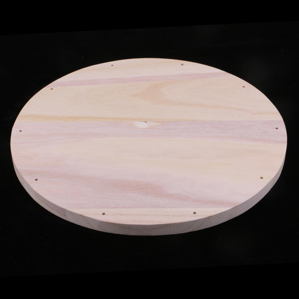 12" Wood Circle Cutouts Unfinished Blank Round Wood Cutouts Plaque DIY Craft