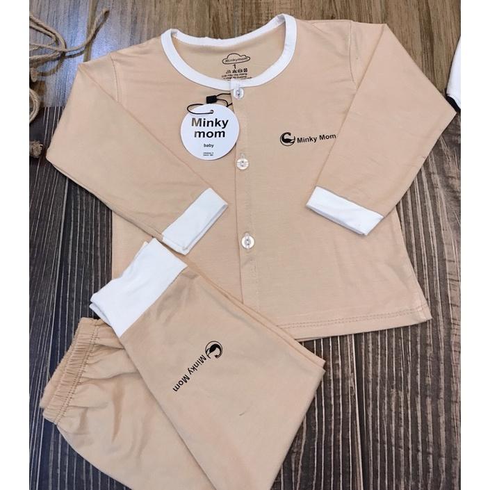 BỒ DÀI TAY CÚC GIỮA MIN KY MOM THUN LẠNH HÀNG LOẠI 1 CHO BÉ TỪ 6-15KG