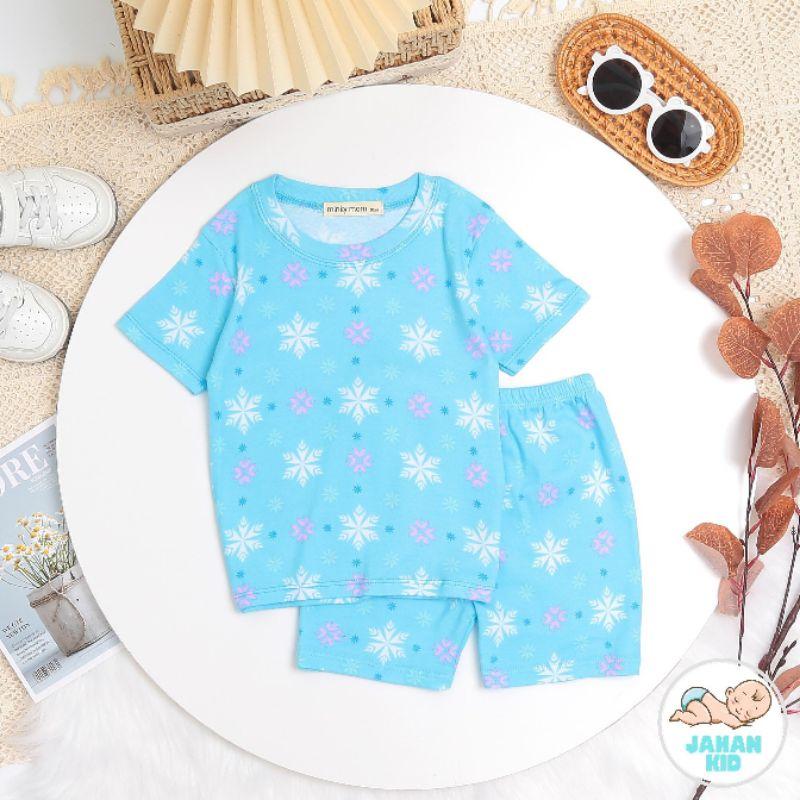 Bộ cộc tay in họa tiết chất bozip cho bé trai, bé gái