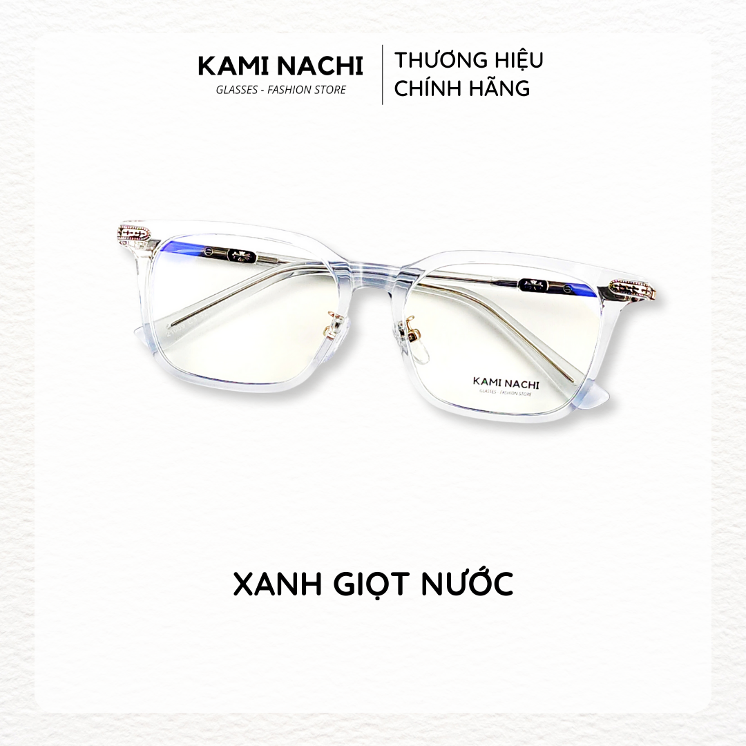 Gọng kính Xuân Hè mới KAMI NACHI 21009, chất liệu nhựa phối kim loại