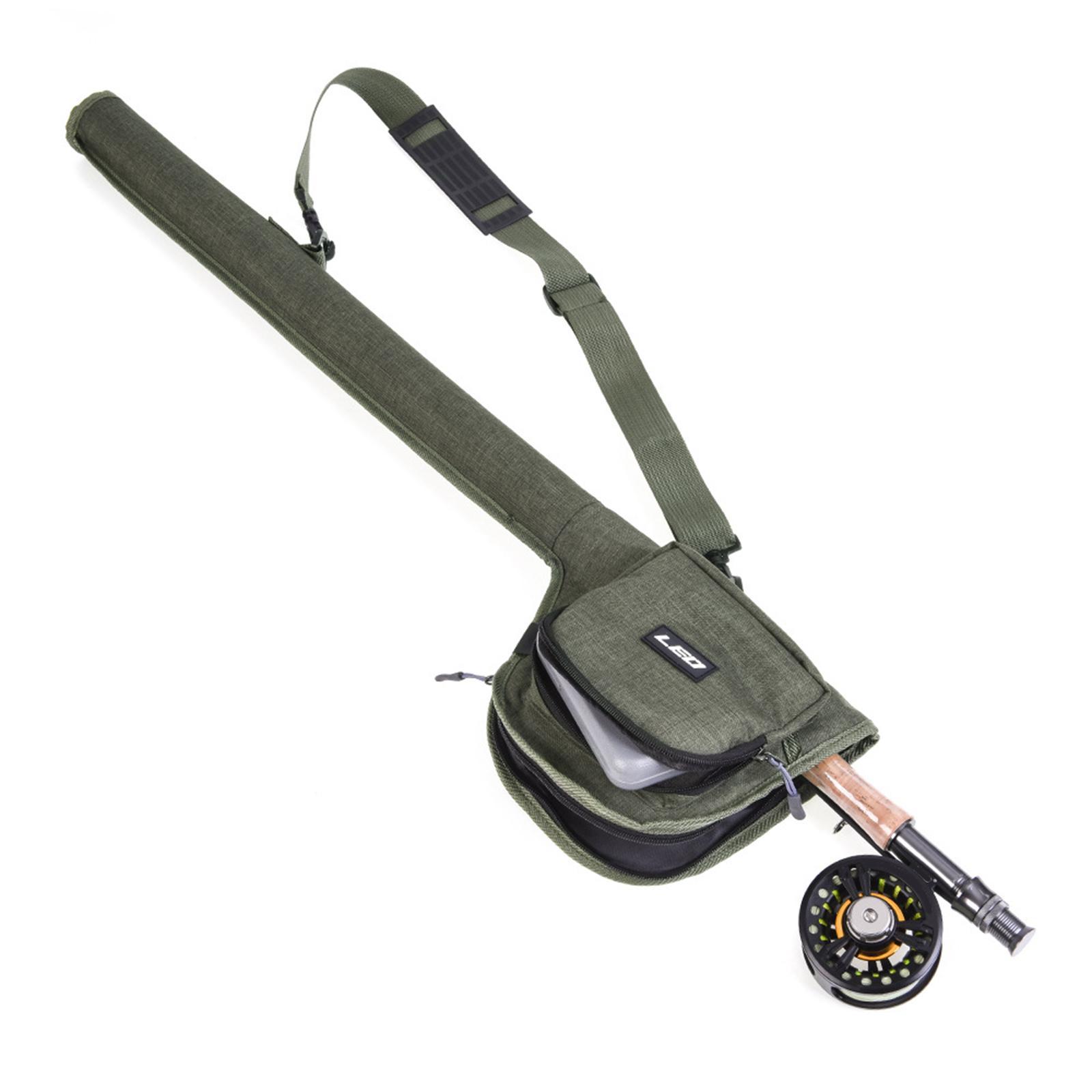 Fishing Pole Bag Fishing Rod Case Fishing Pole Reel Storage Bag Portable Fishing Rod Holder Fishing Pole Reel Case for Men Gift Accessories