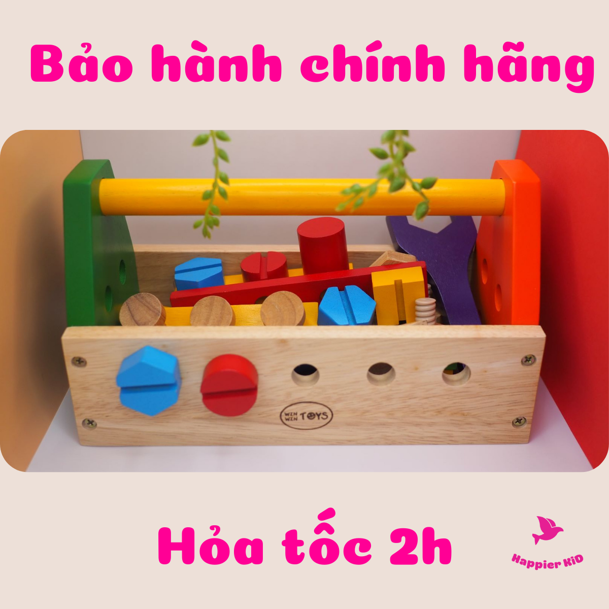 BỘ ĐỒ CHƠI KỸ SƯ, SỬA CHỮA WIN WIN TOYS, BẰNG GỖ, CHẮC CHẮN, NGỘ NGHĨNH CHO BÉ