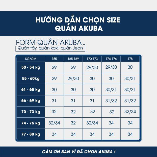 Quần Jean Nam Form Slimfit AKUBA | 01AB2082
