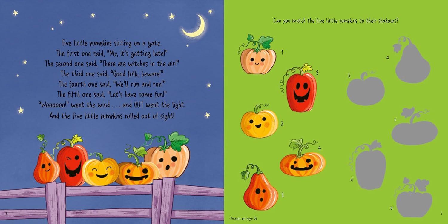 Sách ngoại văn: Five Little Pumpkins Sticker