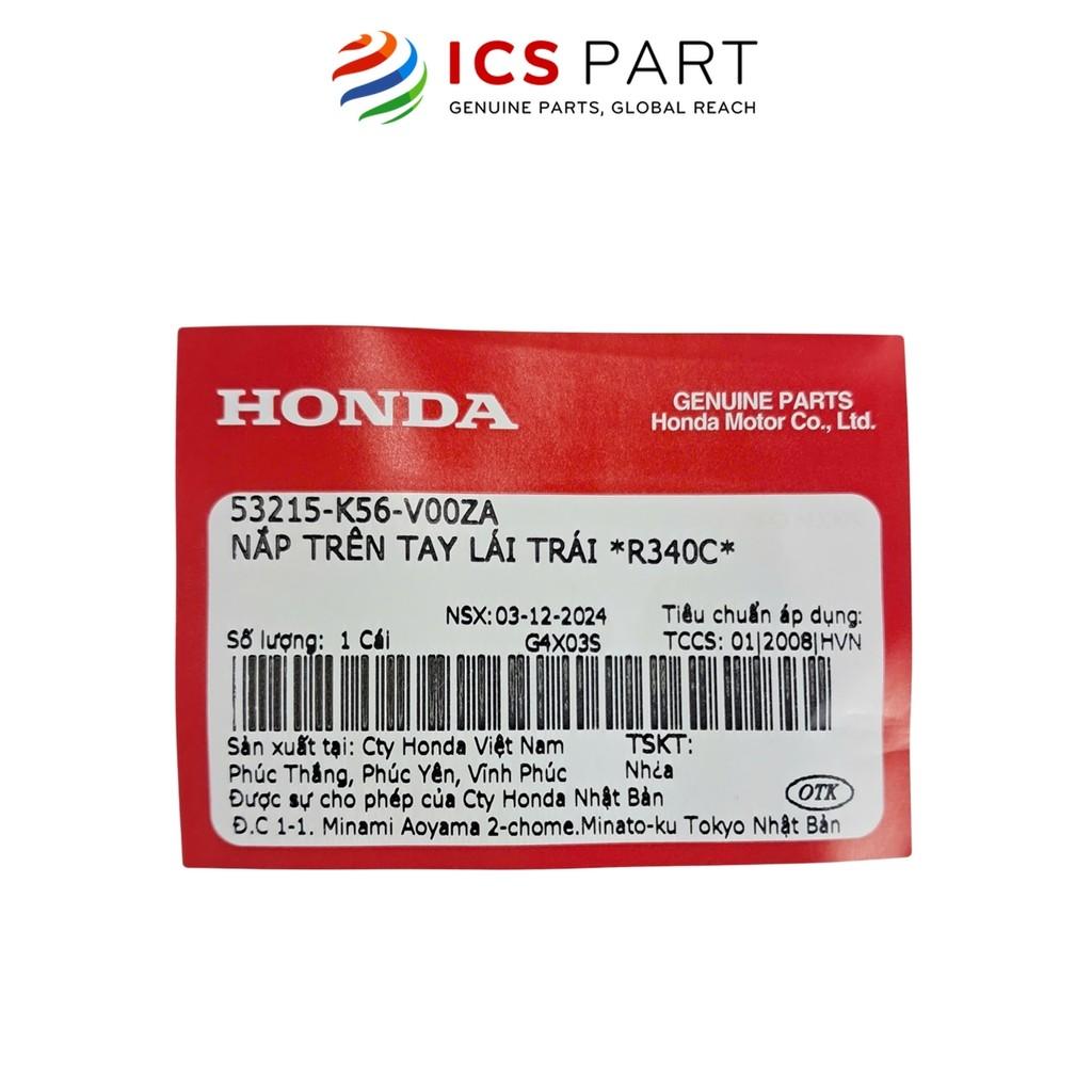 Nhựa Tai Thỏ Ốp Tay Lái Trái R340C HONDA Winner 150 V1 2016-2018 Màu Đỏ (53215K56V00ZA)