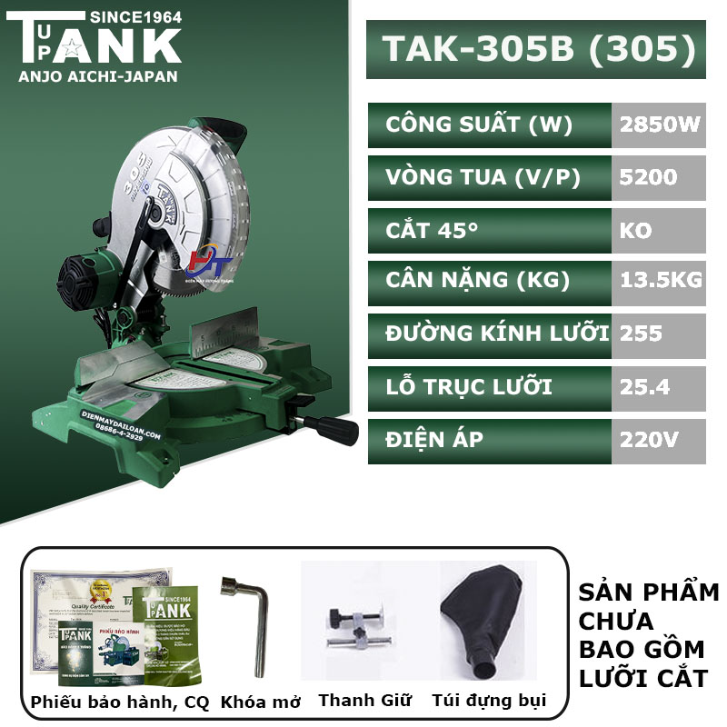 Máy cắt nhôm Tank since 1964 TAK-305B